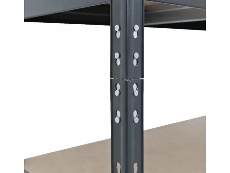 AR Shelving Rivet Schwerlastregal 180 x 90 x 60 cm 4 Böden Anthrazit FSC®* Holzregale