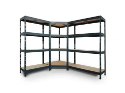 AR Shelving Rivet Set 180 x 180 x 210 x 45 cm mit 4 HDF-Böden Anthrazit