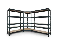 AR Shelving Rivet Set 180 x 210 x 240 x 45 cm mit 5 HDF-Böden Anthrazit* Kellerregale|Holzregale