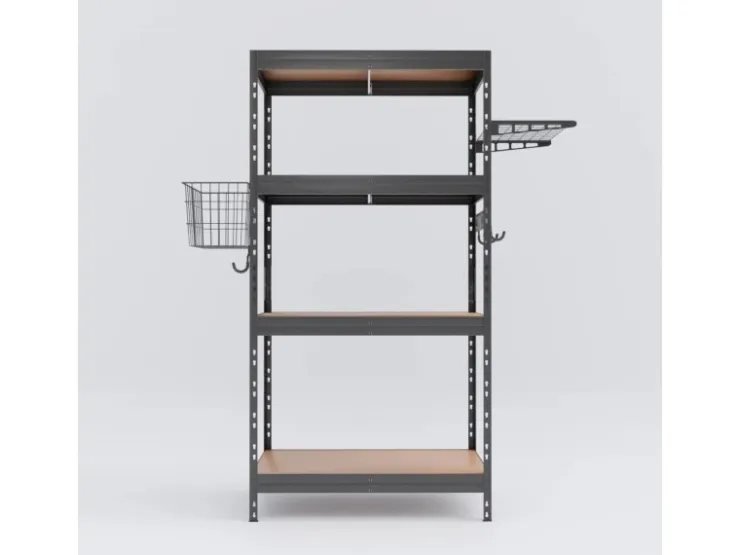 AR Shelving Rivet Set 180 x 90 x 45 cm 4 HDF-Böden mit Rivet Zubehör* Schwerlastregal