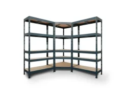 AR Shelving Rivet Set 180 x 180 x 180 x 45 cm mit 5 HDF-Böden Anthrazit* Kellerregale|Metallregale