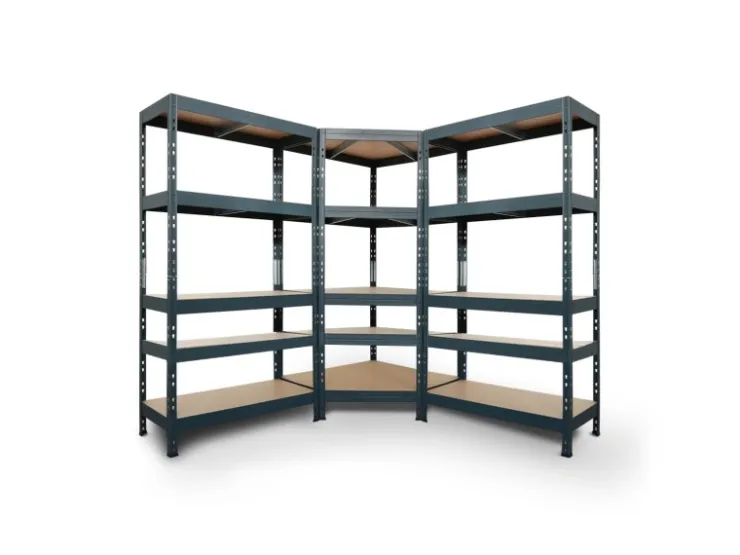 AR Shelving Rivet Set 180 x 180 x 180 x 45 cm mit 5 HDF-Böden Anthrazit* Kellerregale|Metallregale