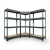 AR Shelving Rivet Set 180 x 180 x 180 x 45 cm mit 4 HDF-Böden Anthrazit* Metallregale|Kellerregale