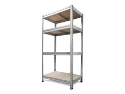 AR Shelving Schwerlast-Steckregal Bullrack Rivet Verzinkt 200 x 100 x 60 cm FSC®* Metallregale|Schwerlastregal