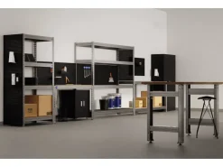 AR Shelving Schwerlast-Steckregal Bullrack Rivet Verzinkt 200 x 100 x 60 cm FSC®* Metallregale|Schwerlastregal