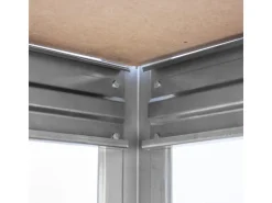AR Shelving Schwerlast-Steckregal Bullrack Rivet Verzinkt 200 x 100 x 60 cm FSC®* Metallregale|Schwerlastregal