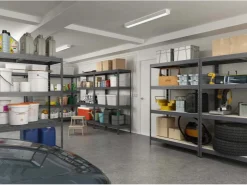 AR Shelving Schwerlast-Steckregal Rivet S 180cm x 75cm x 35cm 4B FSC®* Holzregale|Kellerregale