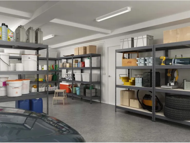AR Shelving Schwerlast-Steckregal Rivet S 180cm x 75cm x 35cm 4B FSC®* Holzregale|Kellerregale