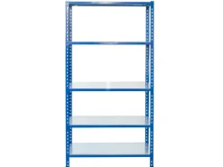 AR Shelving Steckregal Blau & Verzinkt 200 x 100 x 50 cm 5 Böden 180 kg* Metallregale|Kellerregale