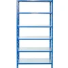 AR Shelving Steckregal Blau & Verzinkt 250 x 100 x 50 cm 6 Böden 180 kg* Büroregale
