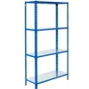 AR Shelving Steckregal Blau & Verzinkt 250 x 60 x 30 cm 4 Böden 180 kg