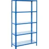 AR Shelving Steckregal Blau & Verzinkt 200 x 60 x 30 cm 5 Böden 180 kg