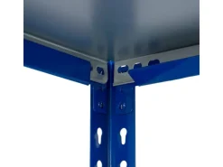 AR Shelving Steckregal Blau & Verzinkt 200 x 60 x 30 cm 5 Böden 180 kg