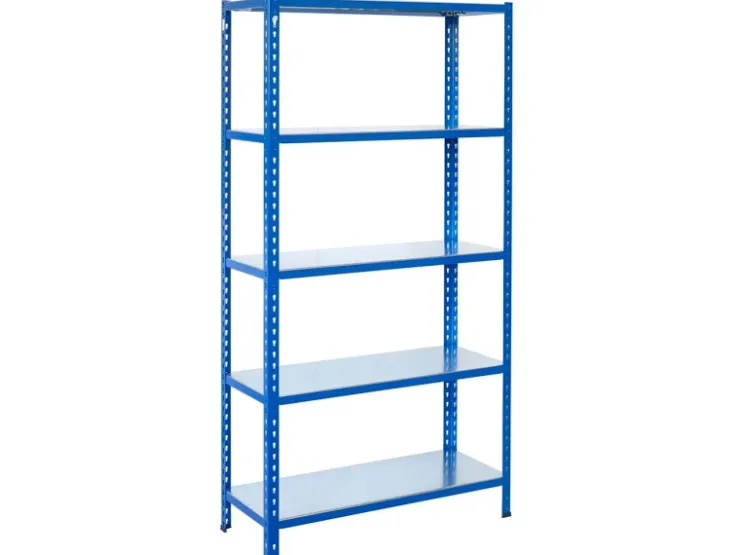 AR Shelving Steckregal Blau & Verzinkt 200 x 60 x 40 cm 5 Böden 180 kg