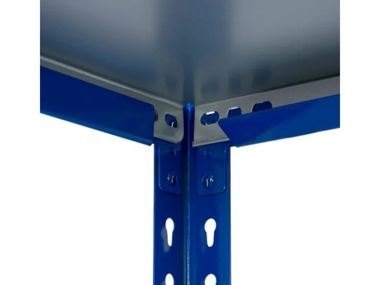 AR Shelving Steckregal Blau & Verzinkt 200 x 60 x 40 cm 5 Böden 180 kg