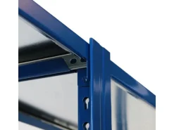 AR Shelving T Profile Steckregal Blau & Verzinkt 200 x 80 x 30 cm 5 Böden 180 kg* Büroregale