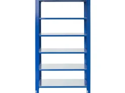 AR Shelving T Profile Steckregal Blau & Verzinkt 250 x 60 x 50 cm 6 Böden 180 kg* Büroregale
