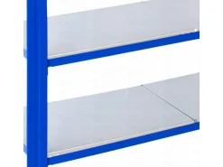AR Shelving T Profile Steckregal Blau & Verzinkt 200x120x50 cm 5 Böden 180 kg* Büroregale