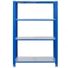 AR Shelving T Profile Steckregal Blau & Verzinkt 200x120x30 cm 4 Böden 180 kg* Büroregale
