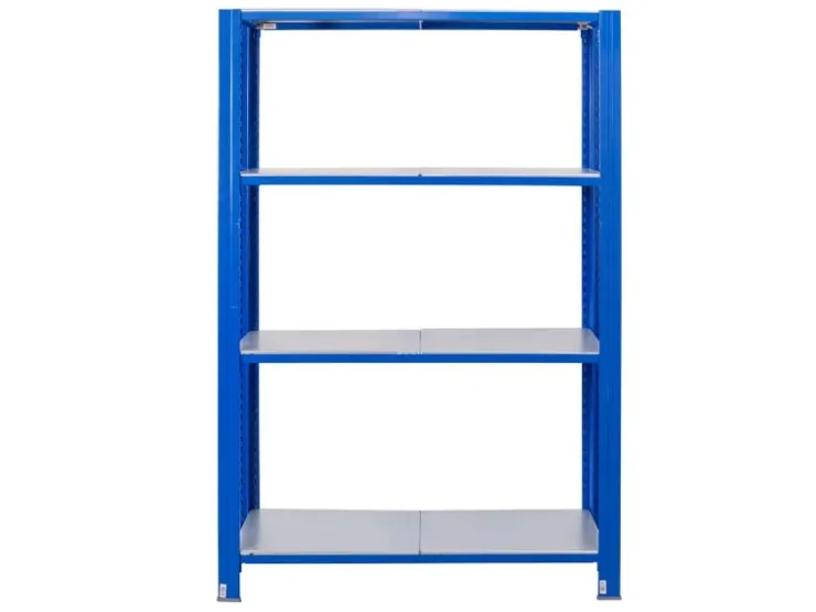 AR Shelving T Profile Steckregal Blau & Verzinkt 200x120x30 cm 4 Böden 180 kg* Büroregale
