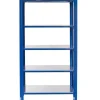 AR Shelving T Profile Steckregal Blau & Verzinkt 250 x 80 x 50 cm 5 Böden 180 kg