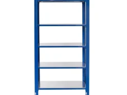 AR Shelving T Profile Steckregal Blau & Verzinkt 250 x 80 x 50 cm 5 Böden 180 kg