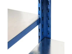 AR Shelving T Profile Zusatzmodul Blau & Verzinkt 250x80x30 cm 6 Böden 180 kg* Büroregale