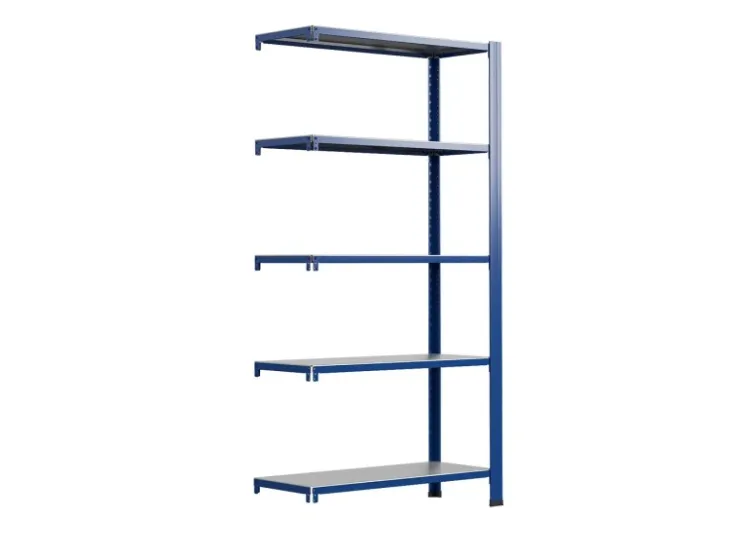 AR Shelving T Profile Zusatzmodul Blau & Verzinkt 250x60x30 cm 5 Böden 180 kg