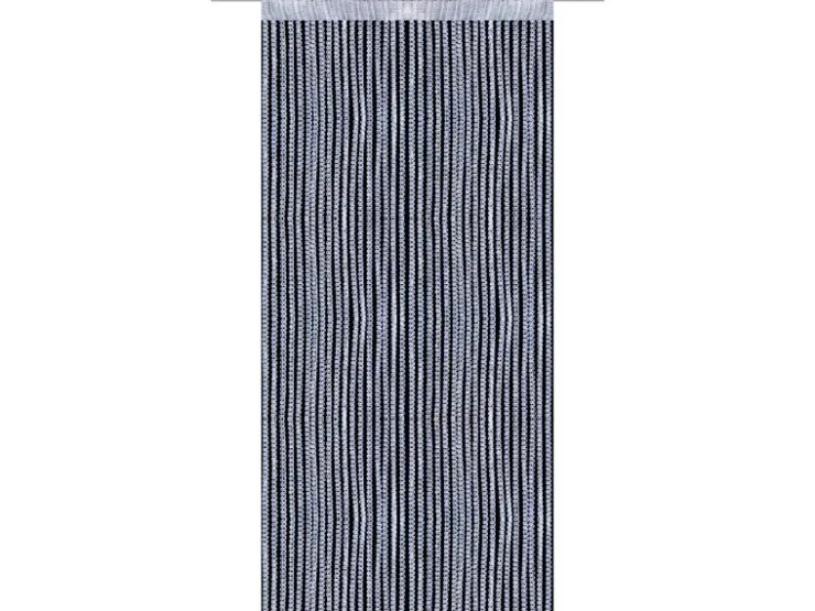 Arsvita Fadenvorhang Fadengardine Gardine Vorhang Metall-Optik 140 cm x 250 cm Stangendurchzug
