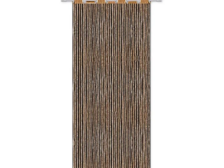 Arsvita Fadenvorhang Fadengardine Gardine Vorhang Metall-Optik 140 cm x 250 cm Ösen