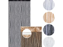 Arsvita Fadenvorhang Metall Optik Gardine Vorhang Lurex Universalband 140 cm x 250 cm* Türvorhänge