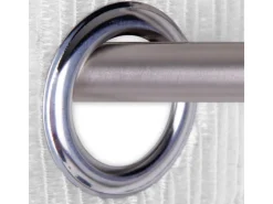 Arsvita Fadenvorhang Trennvorhang Dekoschal Gardine Metall-Optik Ösen 140 cm x 250 cm