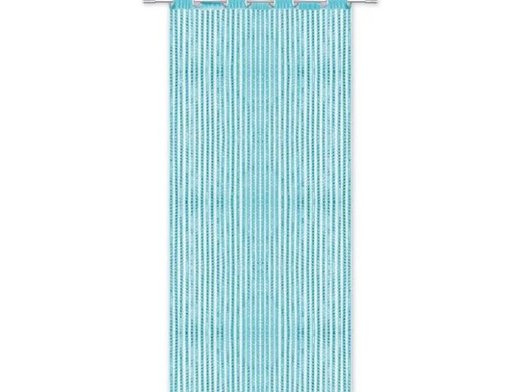 Arsvita Fadenvorhang Trennvorhang Dekoschal Gardine Metall-Optik Ösen 140 cm x 250 cm* Türvorhänge