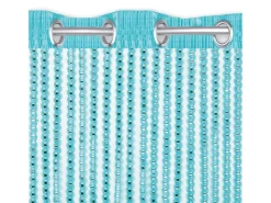 Arsvita Fadenvorhang Trennvorhang Dekoschal Gardine Metall-Optik Ösen 140 cm x 250 cm* Türvorhänge