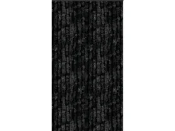 Arsvita Flauschvorhang Flauschgardine Vorhang 90 cm x 200 cm Unistreifen Schwarz