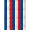 Arsvita Flauschvorhang Flauschgardine Vorhang 56 cm x 185 cm Unistreifen Rot Weiß Blau* Türvorhänge