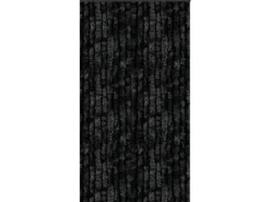 Arsvita Flauschvorhang Flauschgardine Vorhang 90 cm x 220 cm Unistreifen Schwarz* Türvorhänge