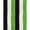 Arsvita Flauschvorhang Flauschgardine Vorhang 90 cm x 200 cm Unistreifen Schwarz Grün Weiß* Türvorhänge