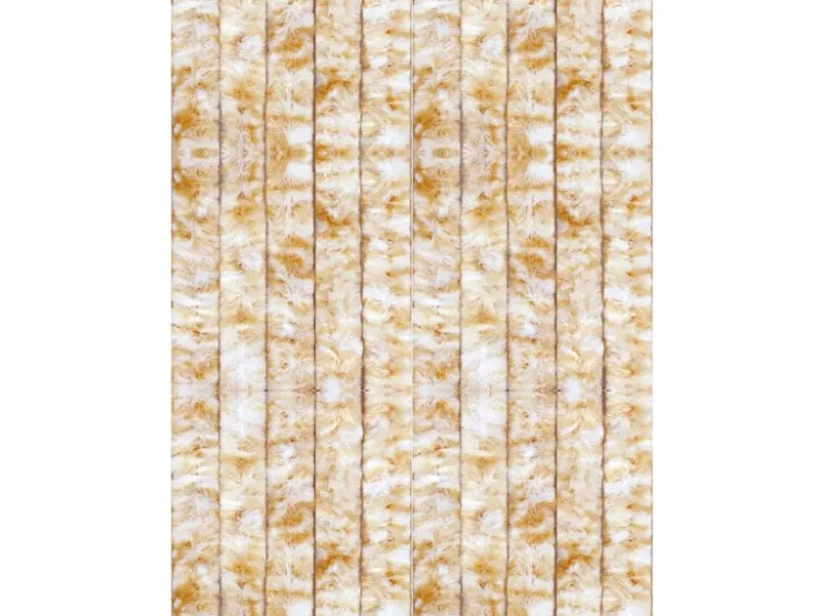 Arsvita Flauschvorhang Flauschgardine Vorhang 90 cm x 200 cm Meliert Beige Weiß* Türvorhänge