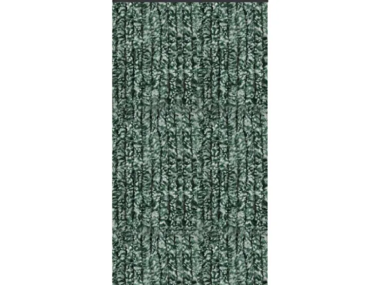 Arsvita Flauschvorhang Flauschgardine Vorhang 90 cm x 200 cm Meliert Dunkelgrün Weiß* Türvorhänge
