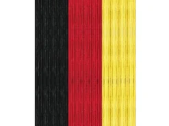 Arsvita Flauschvorhang Flauschgardine Vorhang 100 cm x 200 cm Unistreifen Schwarz Rot Gelb* Türvorhänge