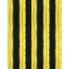 Arsvita Flauschvorhang Flauschgardine Vorhang 100 cm x 200 cm Unistreifen Schwarz Gelb* Türvorhänge
