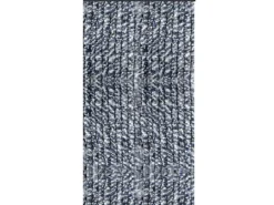 Arsvita Flauschvorhang Flauschgardine Vorhang 56 cm x 185 cm Meliert Blau Weiß Silber