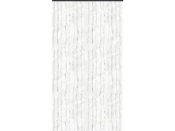 Arsvita Flauschvorhang Flauschgardine Vorhang 100 cm x 220 cm Unistreifen Weiß* Türvorhänge
