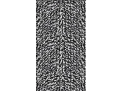 Arsvita Flauschvorhang Flauschgardine Vorhang 56 cm x 185 cm Unistreifen Anthrazit Schwarz