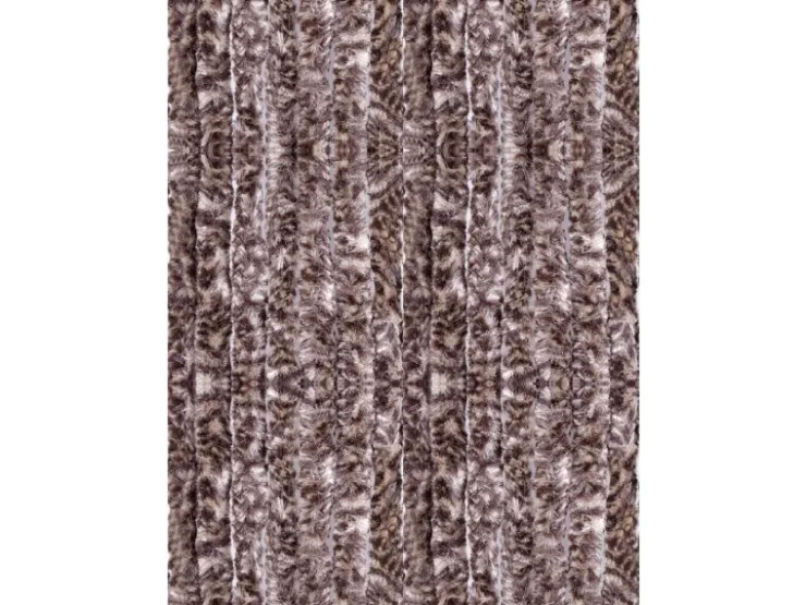 Arsvita Flauschvorhang Flauschgardine Vorhang 100 cm x 220 cm Meliert Beige Braun