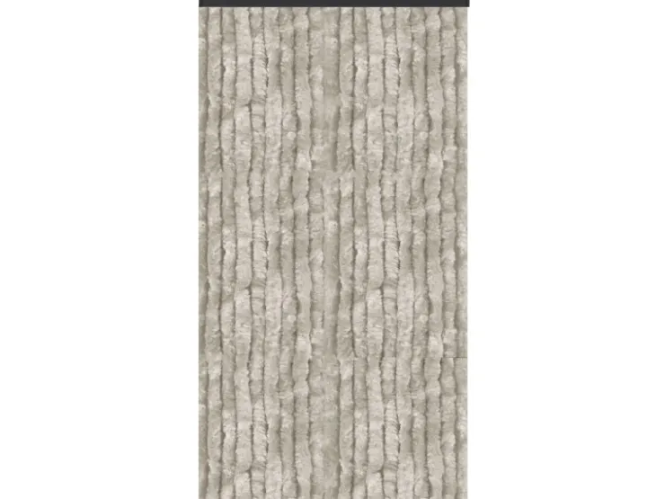 Arsvita Flauschvorhang Flauschgardine Vorhang 140 cm x 200 cm Unistreifen Grau