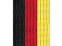 Arsvita Flauschvorhang Flauschgardine Vorhang 140 cm x 220 cm Unistreifen Schwarz Rot Gelb