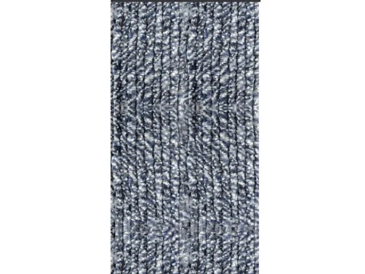 Arsvita Flauschvorhang Flauschgardine Vorhang 120 cm x 200 cm Unistreifen Dunkelblau Weiß* Türvorhänge