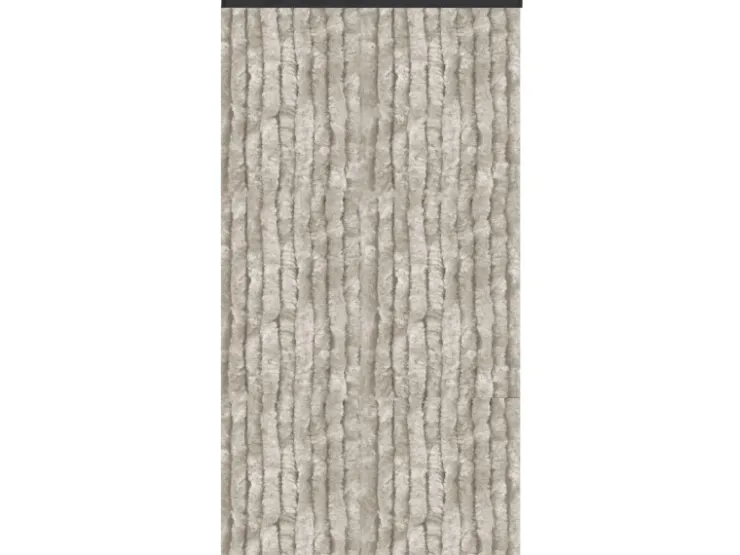 Arsvita Flauschvorhang Flauschgardine Vorhang 56 cm x 185 cm Unistreifen Grau